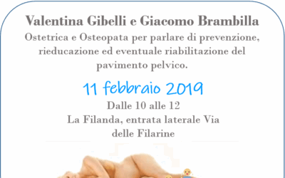 GRUPPO MAMME CON L’ESPERTO – 11 Febbraio 2019 – Valentina Gibelli e Giacomo Brambilla, Ostetrica e Osteopata. “Prevenzione, rieducazione ed eventuale riabilitazione del pavimento pelvico”
