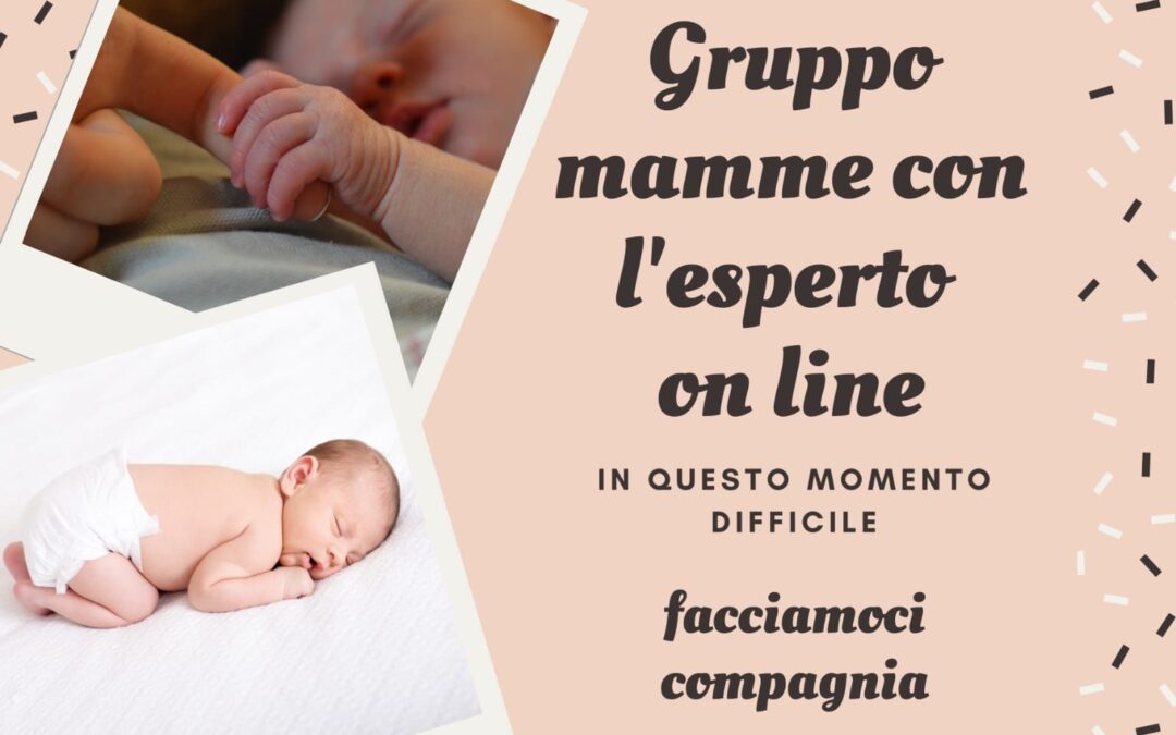 Gruppo Mamme con l’Esperto ONLINE! Venerdì 20 Marzo – Valentina Rossi – “Il Sonno del Bambino”