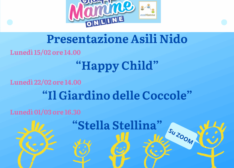 Presentazione Asili Nido convenzionati con Eccemamma