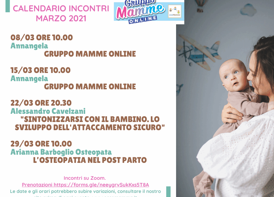 𝐂𝐚𝐥𝐞𝐧𝐝𝐚𝐫𝐢𝐨 𝐢𝐧𝐜𝐨𝐧𝐭𝐫𝐢 𝐌𝐚𝐫𝐳𝐨 – 𝐆𝐫𝐮𝐩𝐩𝐨 𝐌𝐚𝐦𝐦𝐞 𝐎𝐧𝐥𝐢𝐧𝐞.